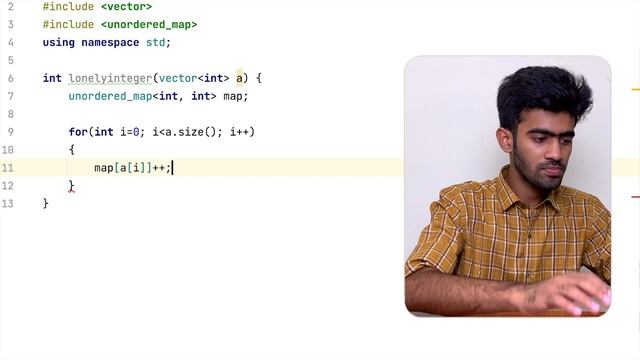 Lonely Integer using Unordered Map | HackerRank| Tamil | code io смотреть онлайн
