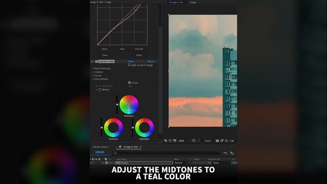 How To Make An Orange & Teal Color in After Effects смотреть онлайн