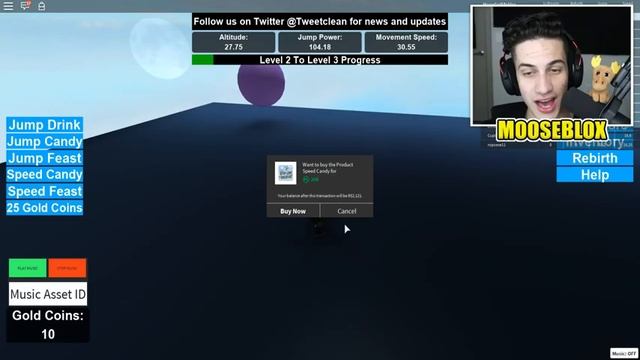 ROBLOX EXTREME JUMPING SIMULATOR! *WORLD'S BIGGEST JUMP IN ROBLOX* смотреть онлайн