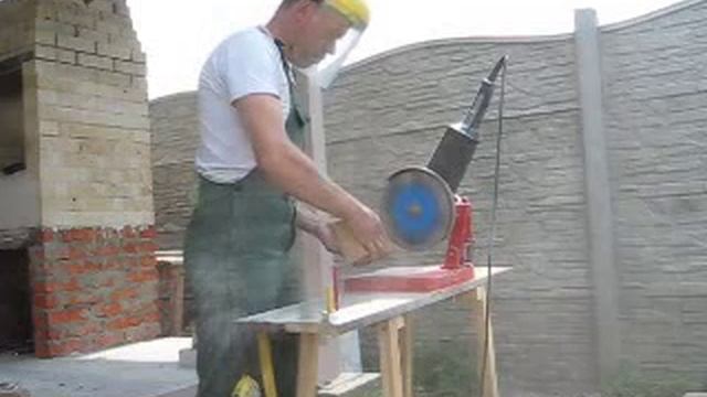 Обработка печного кирпича. смотреть онлайн