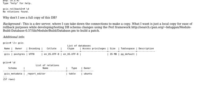 Databases: CREATE DATABASE ... WITH TEMPLATE seems to lose relations in PostgreSQL смотреть онлайн