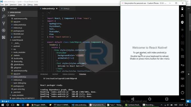 React Native - How to make Toolbar смотреть онлайн