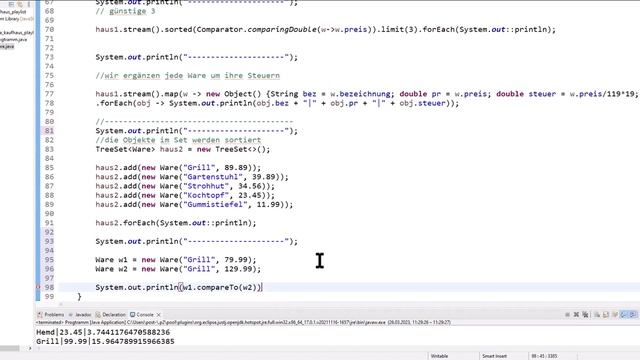 3. Teil - Collections in java: HashSet, TreeSet, Streams, Schnittmengen und Gruppierung von Daten смотреть онлайн