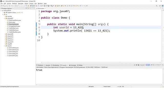Java 7 new features | underscores in numeric literals смотреть онлайн