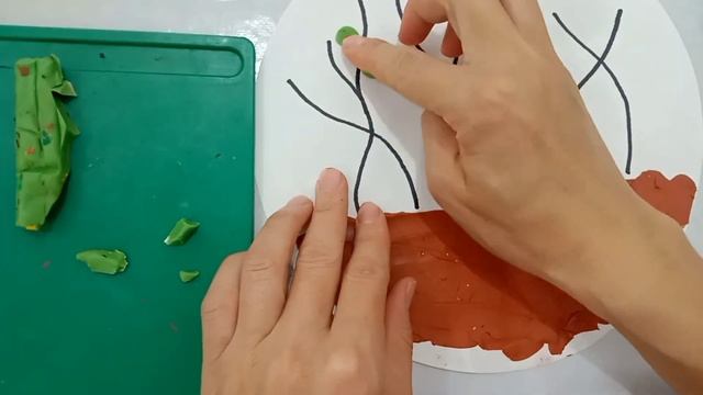 Осенние поделки в садик. Поделка огород.#аппликация #поделки