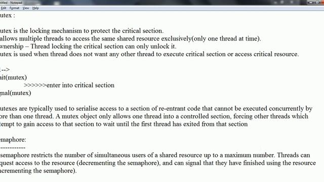 Mutex vs. Semaphore смотреть онлайн