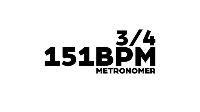 151 BPM Metronome 3/4 смотреть онлайн