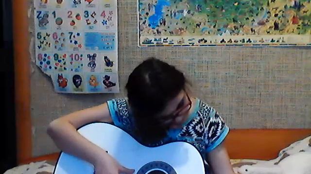 в очень плохом качестве для вас коряво играю табу второй гитары "Кукушка" смотреть онлайн