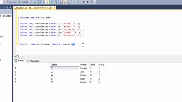 Tutorial 12 de SqlServer - ORDER BY смотреть онлайн