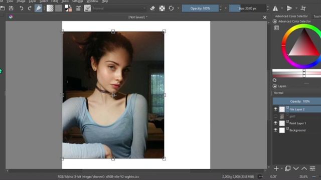 How to Add a REFERENCE PHOTO in KRITA | Krita Tutorial смотреть онлайн