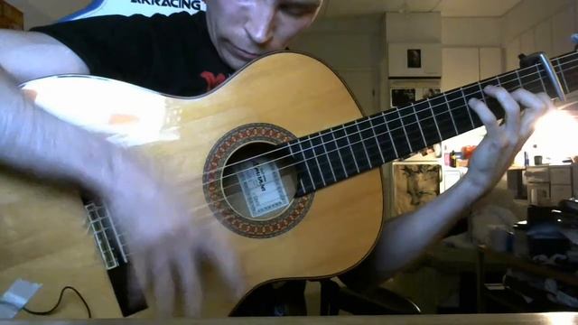 Flamenco guitar! Rasgueado (abanico) stamina practice - Práctica de fitness para rasgueado смотреть онлайн