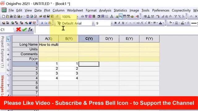 How to Multiply a Column by a Number in Origin | TUTORIAL смотреть онлайн