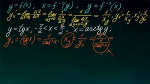 Производная обратной функции