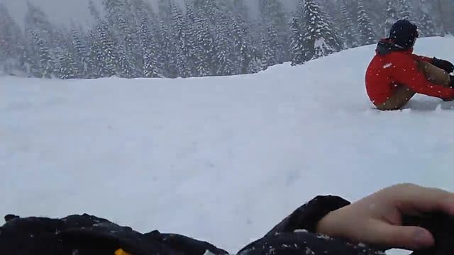 Катание на сноуборде в горах шатат Вашингтон. смотреть онлайн