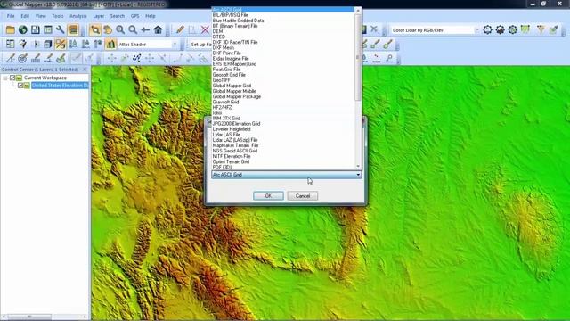Download DEM Digital Elevation Model 10 meters by Global Mapper смотреть онлайн