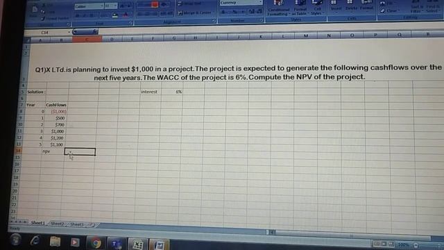 How to calculate NPV in Excel смотреть онлайн
