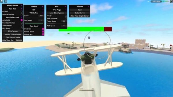 ROBLOX Military Tycoon Script | Aimbot, Esp, Auto Raid, Auto Build, Noclip, Tp