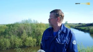 Разрушенный мост в селе Антропово Назаровского района