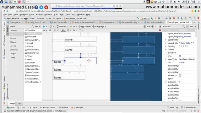 41 Kotlin android SQLite Update Database смотреть онлайн