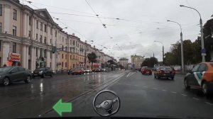 ЕДЕМ В ЦЕНТР ГОРОДА. Вождение по Минску