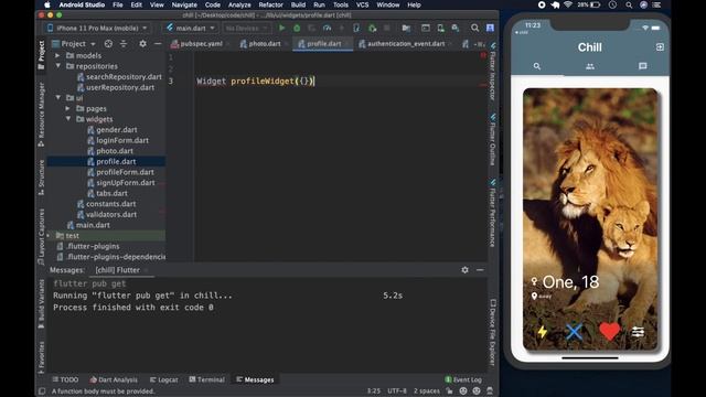 Build Flutter Tinder Clone with Firebase & BLoC #24/41 Search Widgets смотреть онлайн