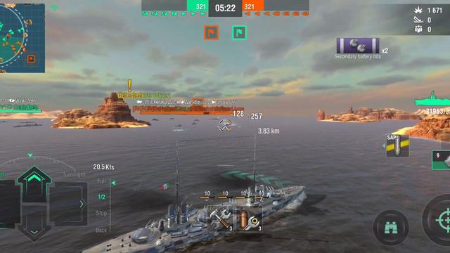 World of Warships Blitz - Italian battleship "Dante Alighieri" review смотреть онлайн