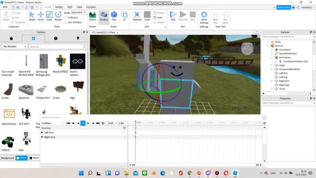 how to make sword animation in roblox studio смотреть онлайн