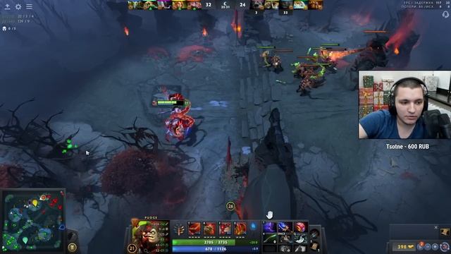 Один против ВСЕХ! | Pudge 7.32 смотреть онлайн