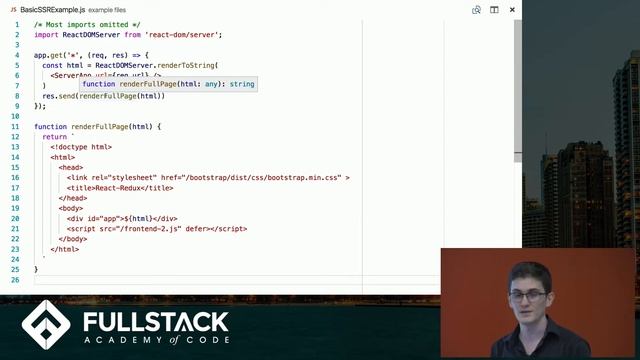 React Server-Side Rendering Tutorial - Implementing Server-Side React смотреть онлайн