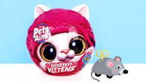 КОТЯТА В КЛУБКЕ PETS ALIVE Smittens Kittens СЮРПРИЗЫ ZURU, игрушки ПУШИСТЫЕ КОТИКИ Surprise unboxing