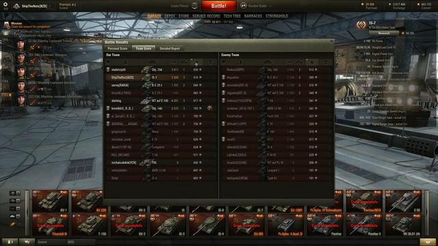 ► World of Tanks IS-7 & FV215b 183 Gameplay: Solid AP Power Welcoming Party! смотреть онлайн