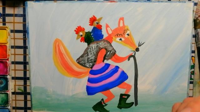 Как нарисовать сказочную лису . смотреть онлайн