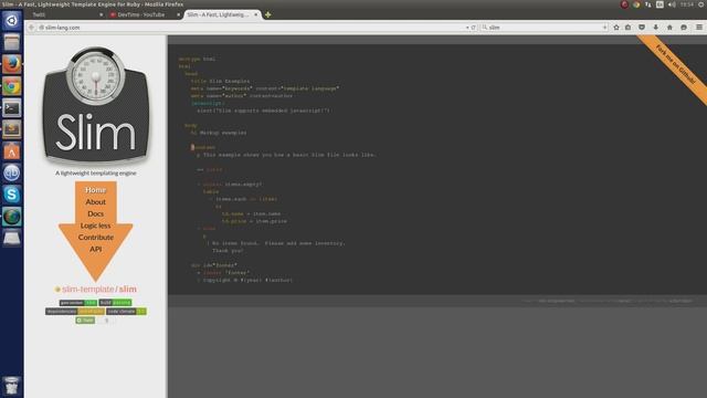Ruby on Rails: Представление и его шаблонизаторы - slim, haml. смотреть онлайн
