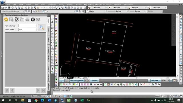Export AutoCAD (.dwg) to ArcGIS (.shp) смотреть онлайн