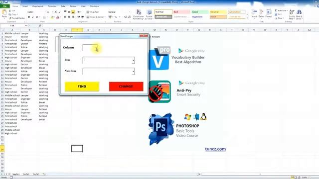 Excel VBA : Change the items with the other items смотреть онлайн