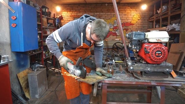 Бензиновая виброплита своими руками. Часть 2. смотреть онлайн