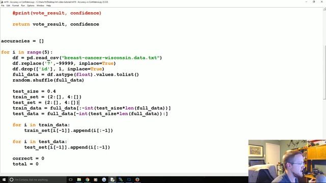 Final thoughts on K Nearest Neighbors - Practical Machine Learning Tutorial with Python p.19 смотреть онлайн