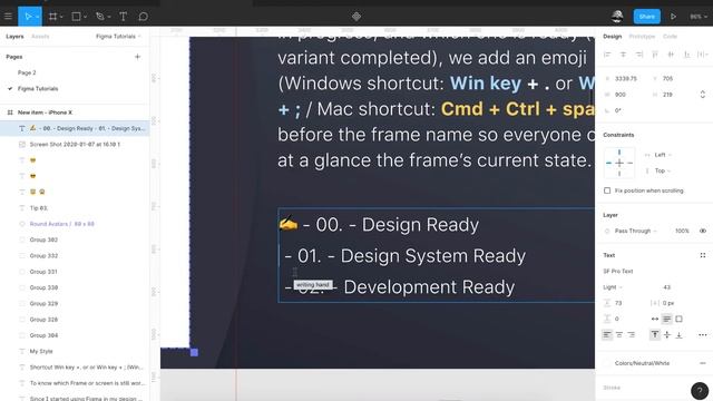 Figma Quick Tips: Using An Emoji In The Frame Name To Display Its Current Work State смотреть онлайн