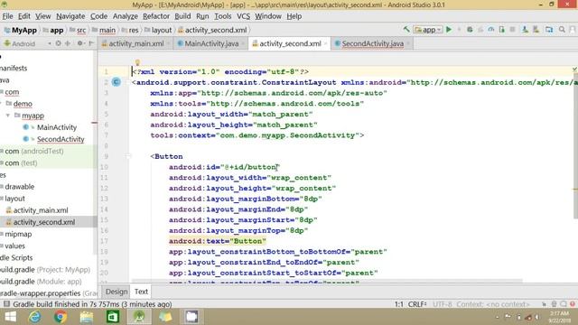 How To Open Another Activity On Button Click In Android Studio | Android App Development смотреть онлайн