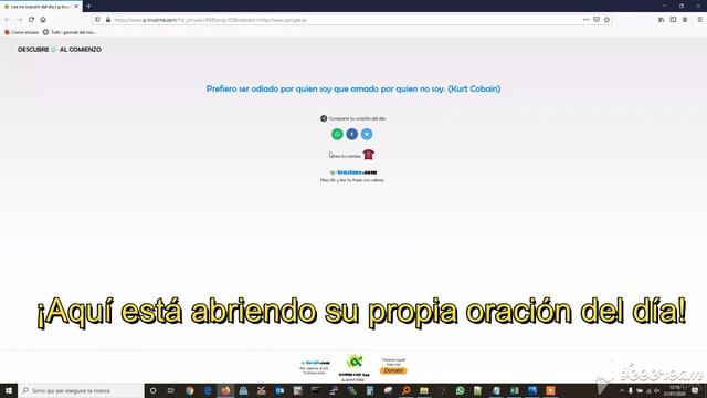 SOLO UNA cita, aforismo o pensamiento al día. Al azar para ti y tu vida. ¡Aquí está ahora q-trustme смотреть онлайн