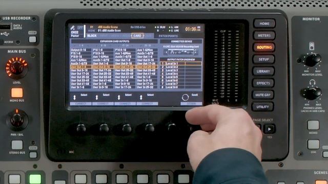 Behringer X32 User Output Routing смотреть онлайн