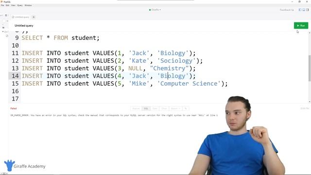 Constraints - SQL - Tutorial 8 смотреть онлайн