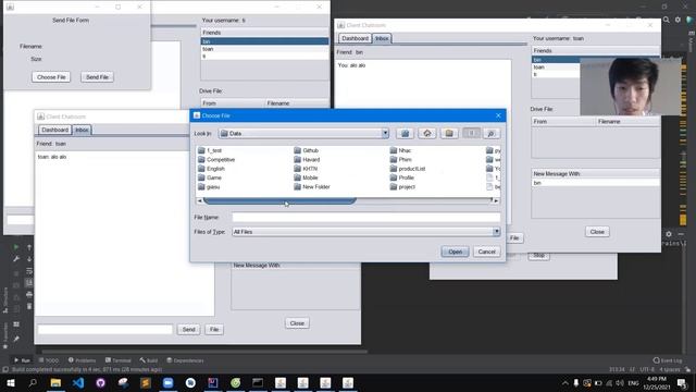 Demo Socket ChatRoom and Send File | Java Swing смотреть онлайн