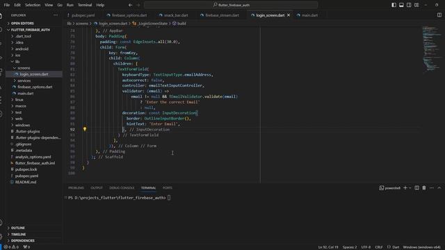 Flutter Firebase Auth - Login, registration, personal account and password reset | Mail confirmatio смотреть онлайн