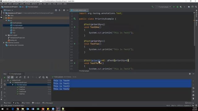 Tutorial 4:TestNG with intelliJ IDE| Prioritizing & Disabling Tests смотреть онлайн