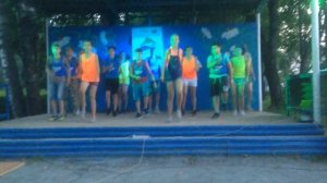 Танец "А рыбки в море плавают вот так" 4 отряд Лагерь Рекорд 2017