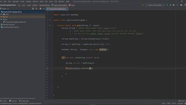 how to find duplicate strings using hashmap смотреть онлайн