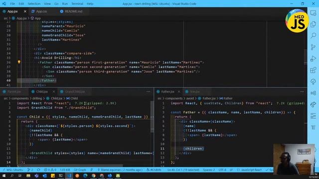 React - Property Drilling смотреть онлайн