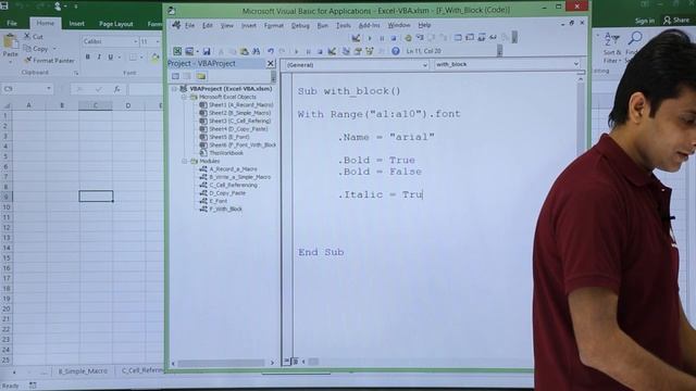 Excel VBA - With Block смотреть онлайн