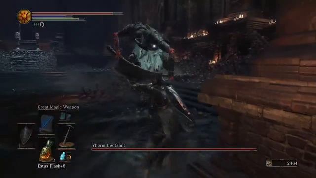 First time playing Dark Souls 3, Yhorm, The Giant смотреть онлайн